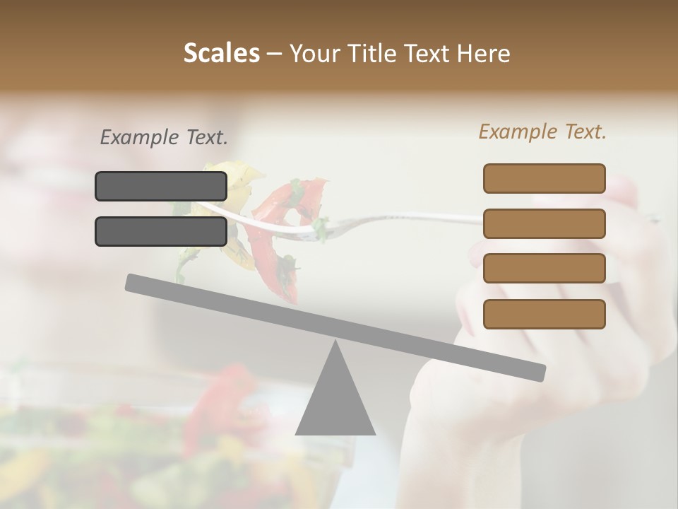 Fork Green Descent PowerPoint Template
