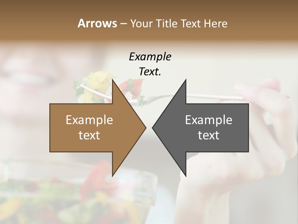 Fork Green Descent PowerPoint Template