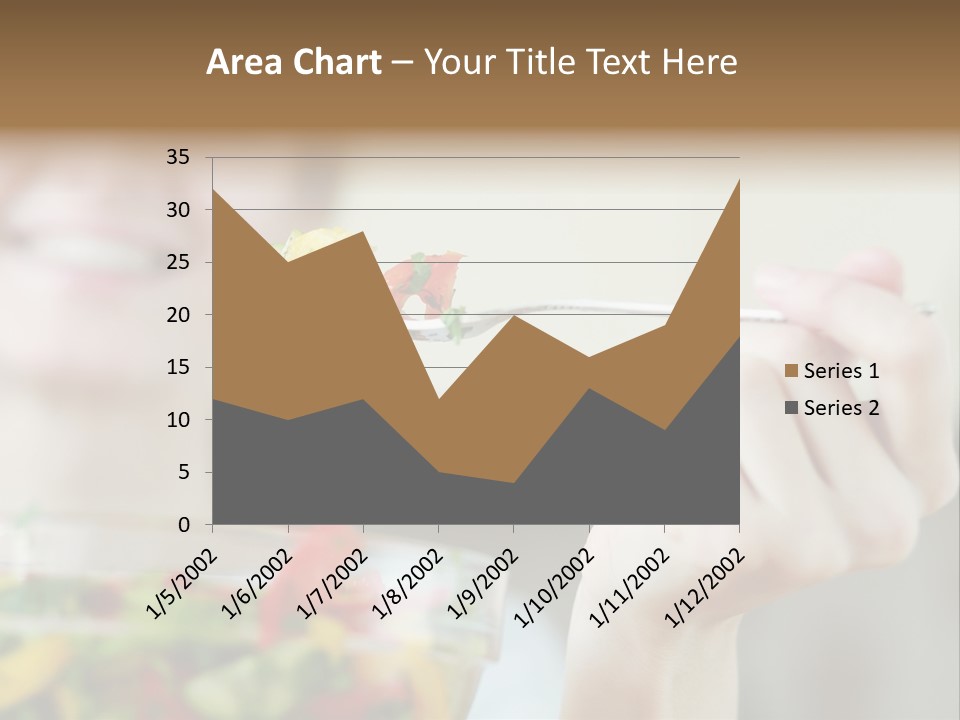 Fork Green Descent PowerPoint Template