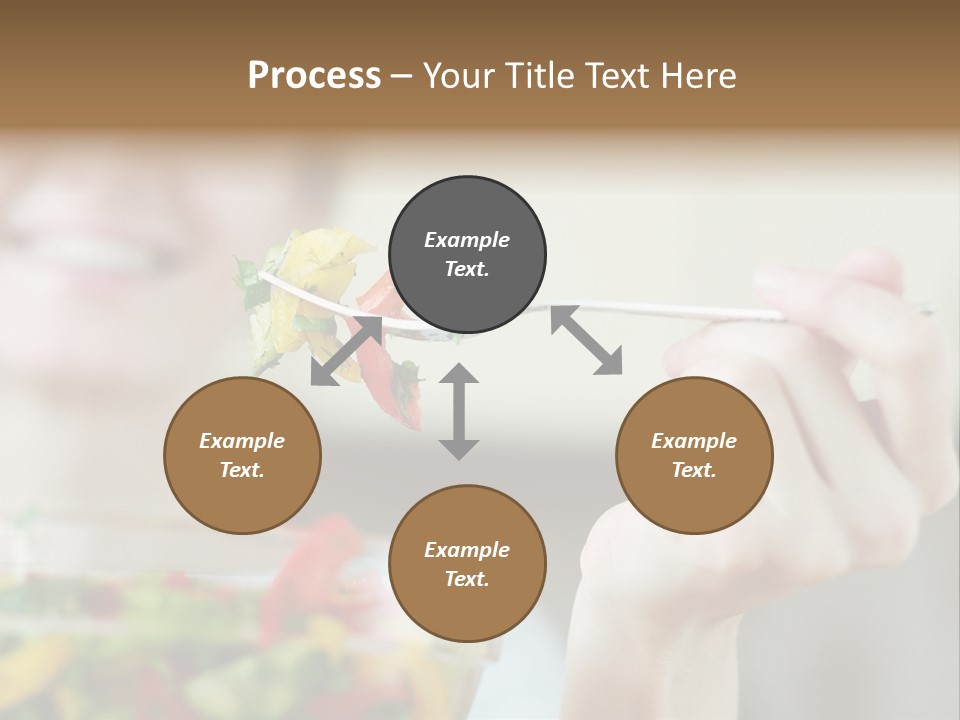 Fork Green Descent PowerPoint Template
