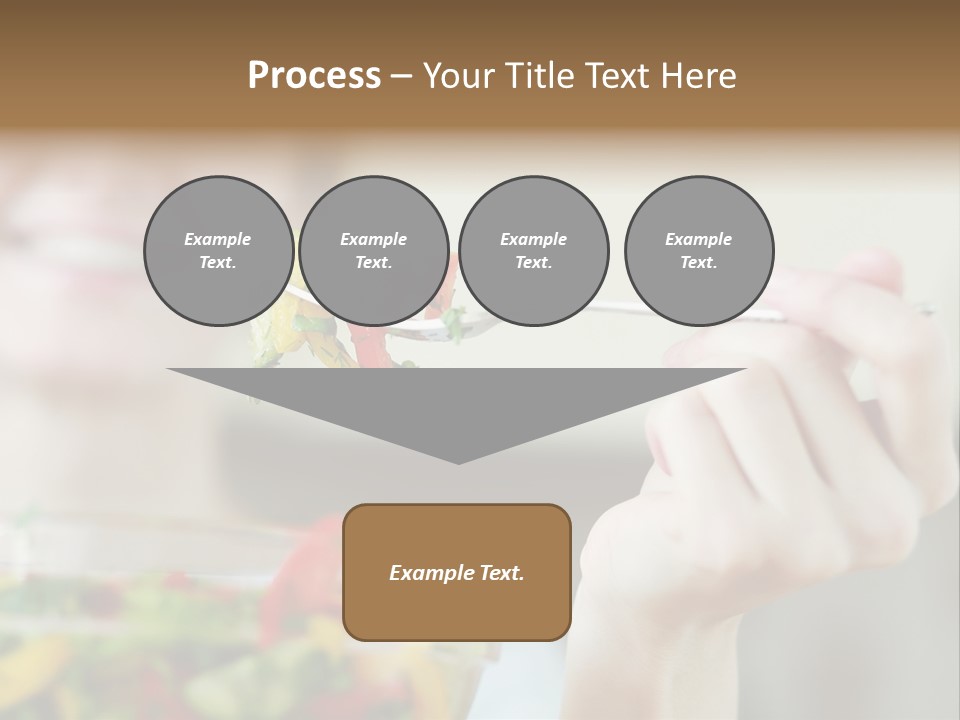 Fork Green Descent PowerPoint Template