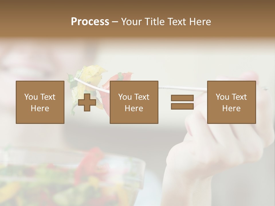 Fork Green Descent PowerPoint Template