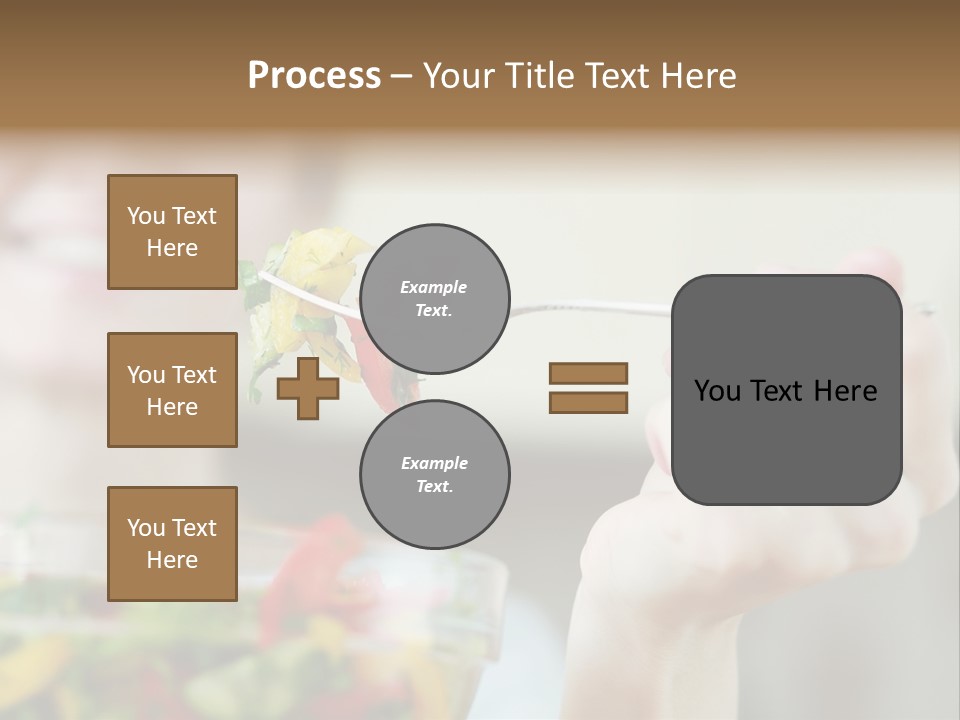 Fork Green Descent PowerPoint Template