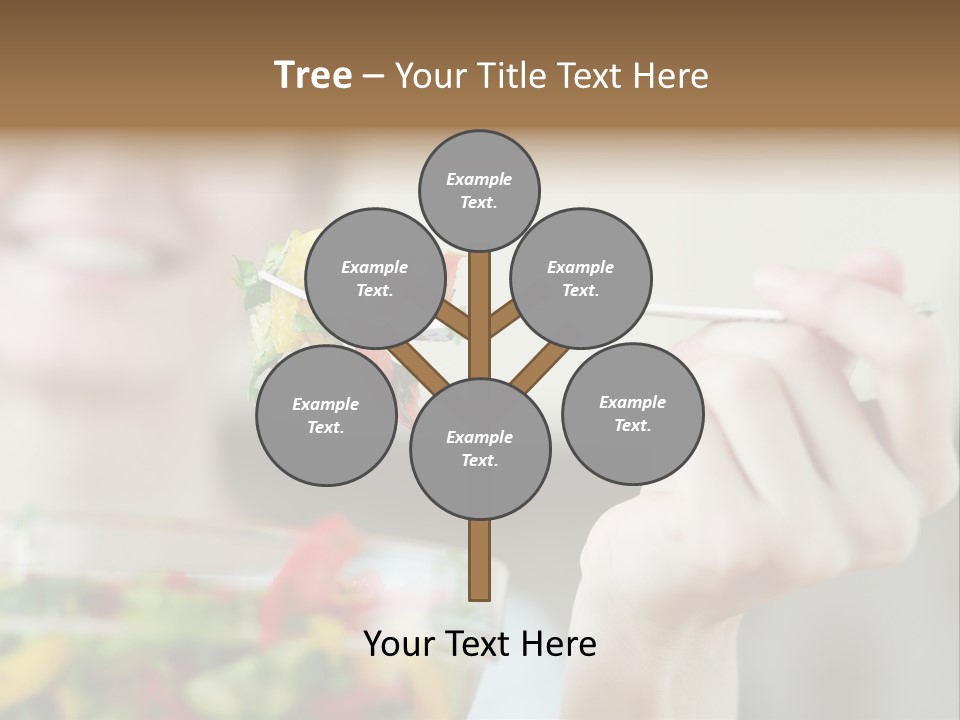 Fork Green Descent PowerPoint Template