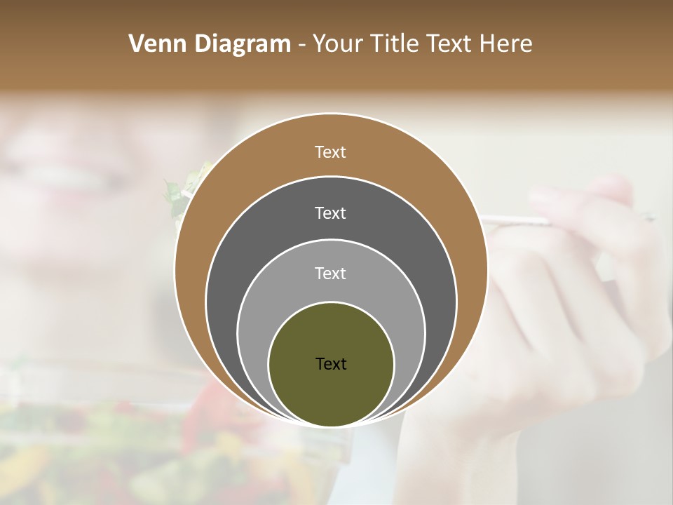 Fork Green Descent PowerPoint Template
