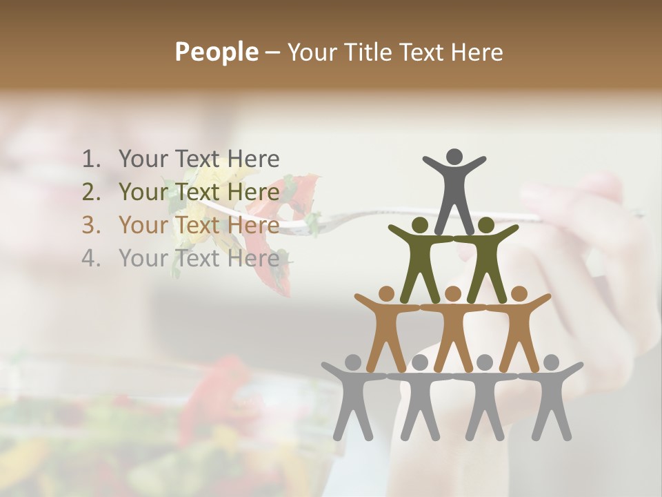 Fork Green Descent PowerPoint Template