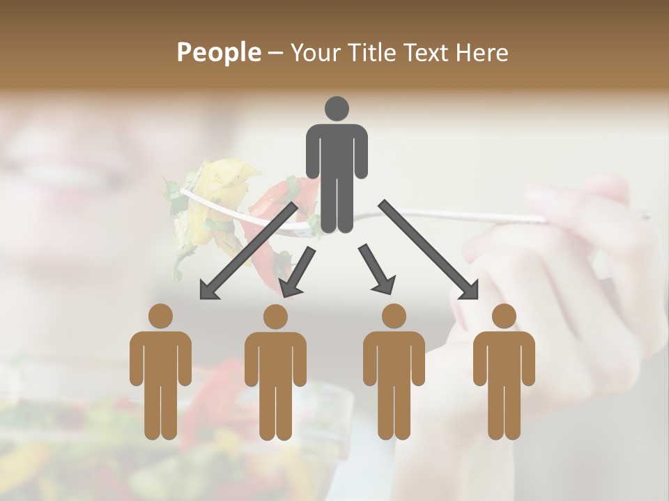 Fork Green Descent PowerPoint Template