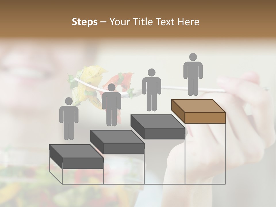 Fork Green Descent PowerPoint Template