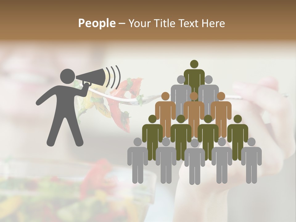 Fork Green Descent PowerPoint Template