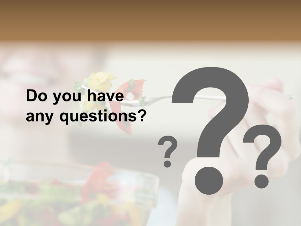 Fork Green Descent PowerPoint Template