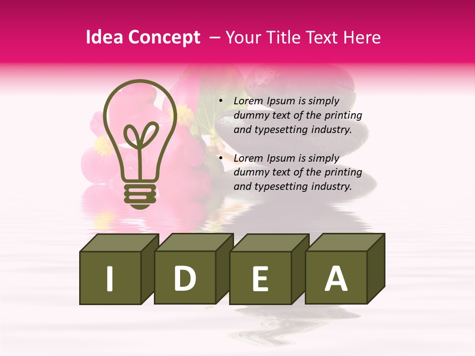 Blooming Closeup Medicine PowerPoint Template