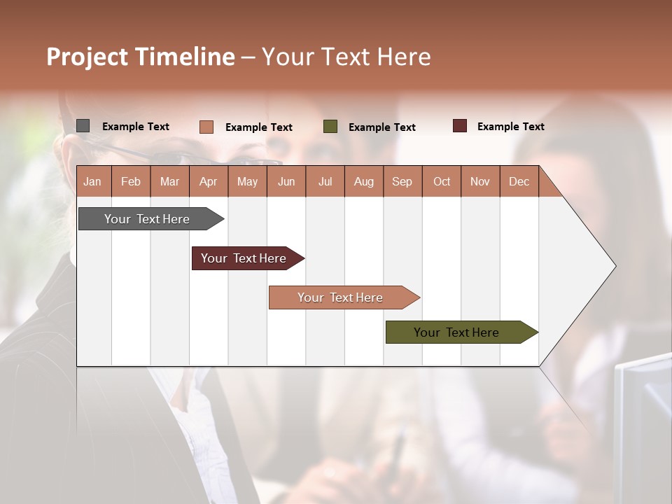 A Woman With A Headset Is Smiling For The Camera PowerPoint Template