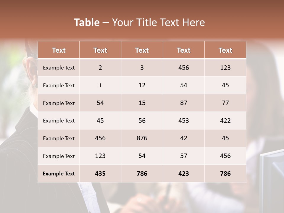 A Woman With A Headset Is Smiling For The Camera PowerPoint Template