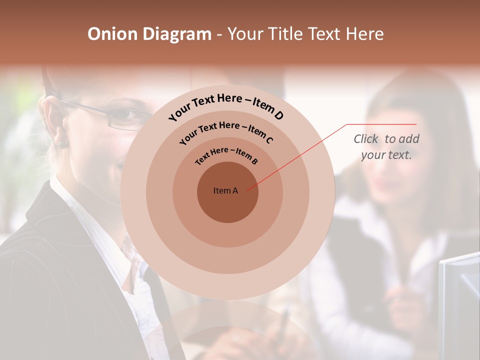 A Woman With A Headset Is Smiling For The Camera PowerPoint Template