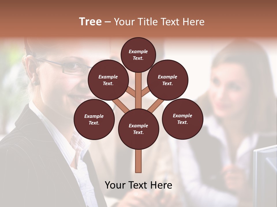 A Woman With A Headset Is Smiling For The Camera PowerPoint Template