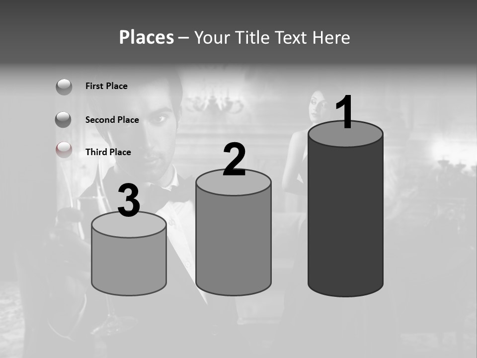 Boy Champagne Girl PowerPoint Template