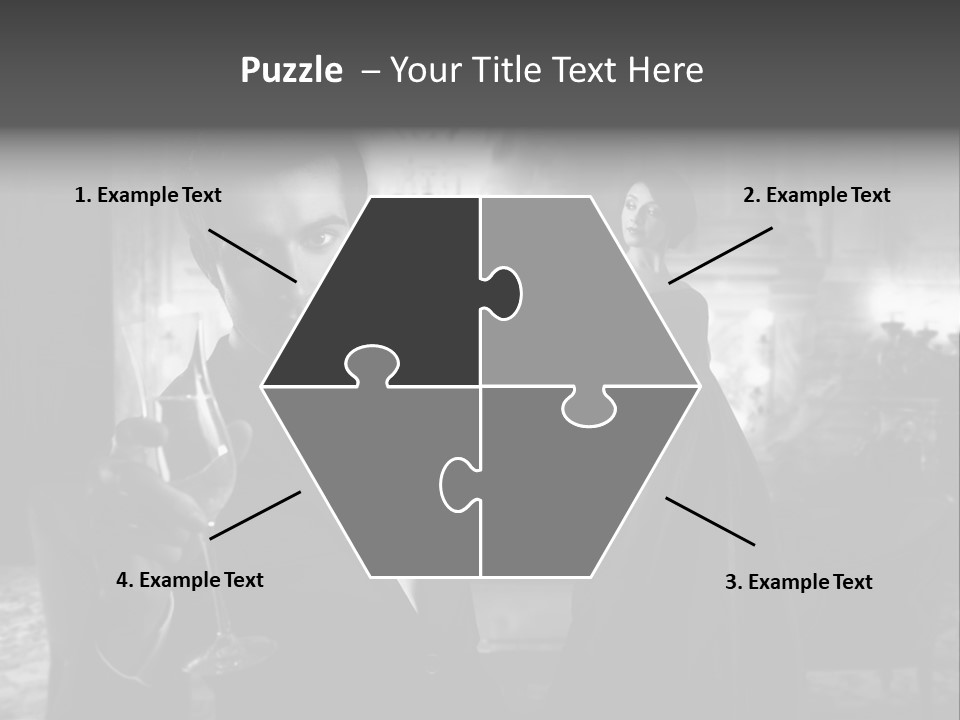 Boy Champagne Girl PowerPoint Template