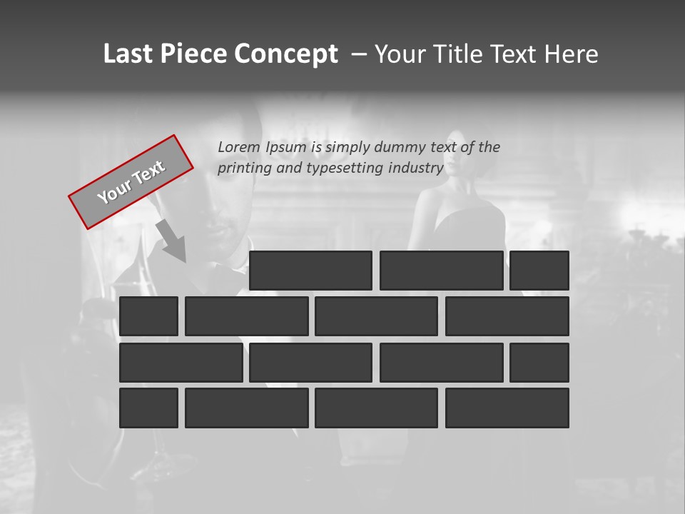 Boy Champagne Girl PowerPoint Template