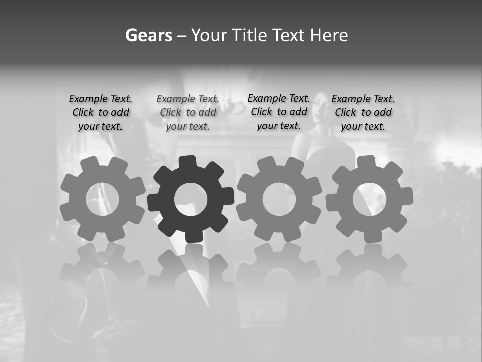 Boy Champagne Girl PowerPoint Template