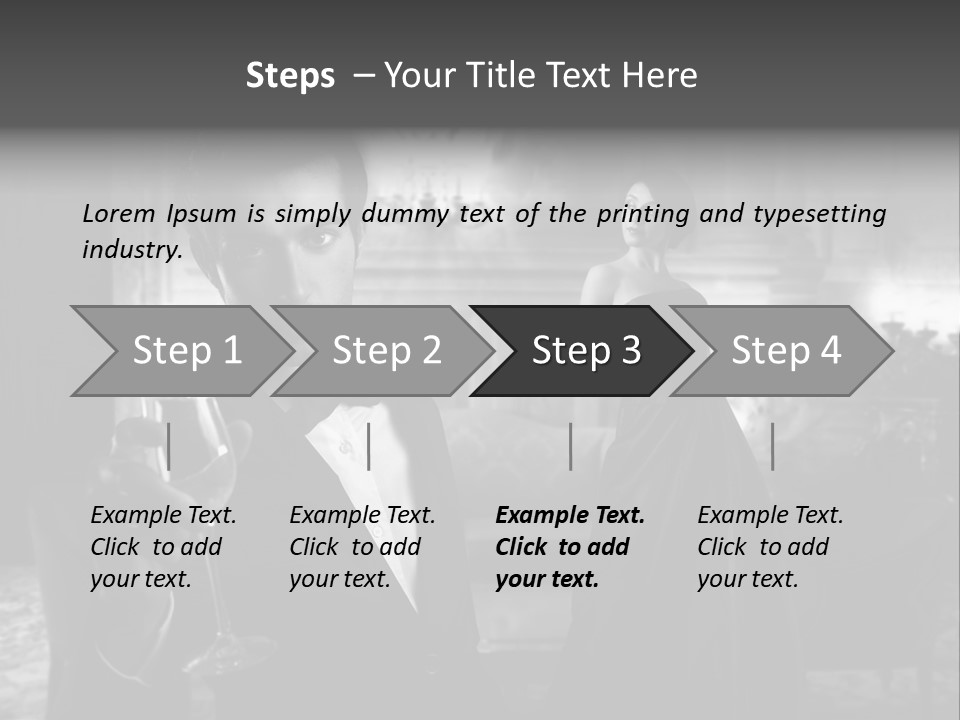 Boy Champagne Girl PowerPoint Template