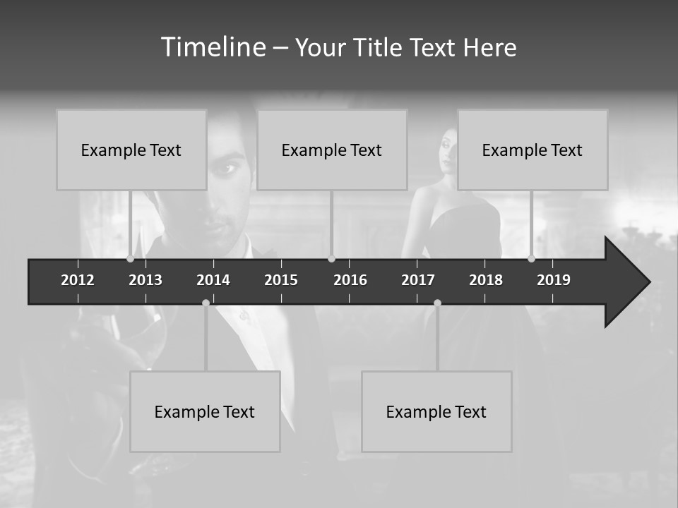 Boy Champagne Girl PowerPoint Template