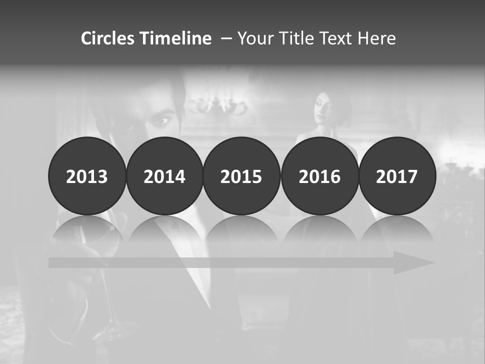 Boy Champagne Girl PowerPoint Template