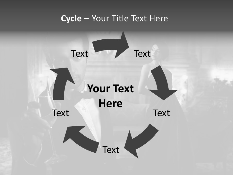 Boy Champagne Girl PowerPoint Template