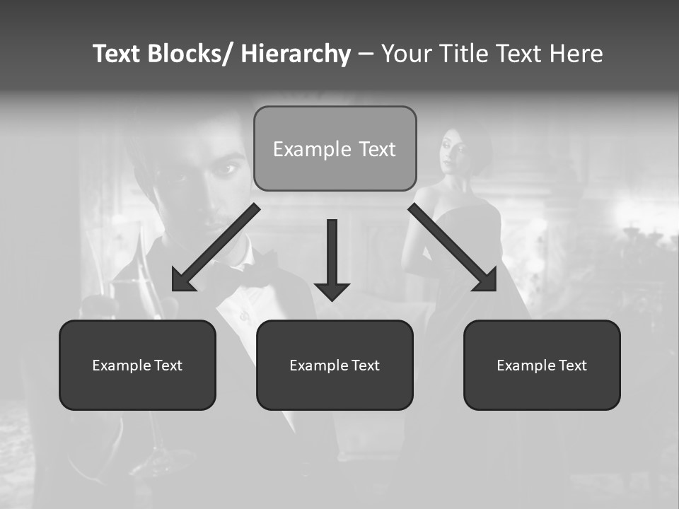 Boy Champagne Girl PowerPoint Template