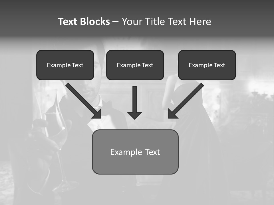 Boy Champagne Girl PowerPoint Template