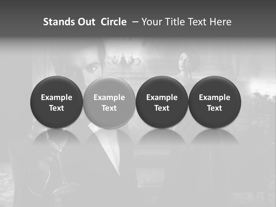 Boy Champagne Girl PowerPoint Template