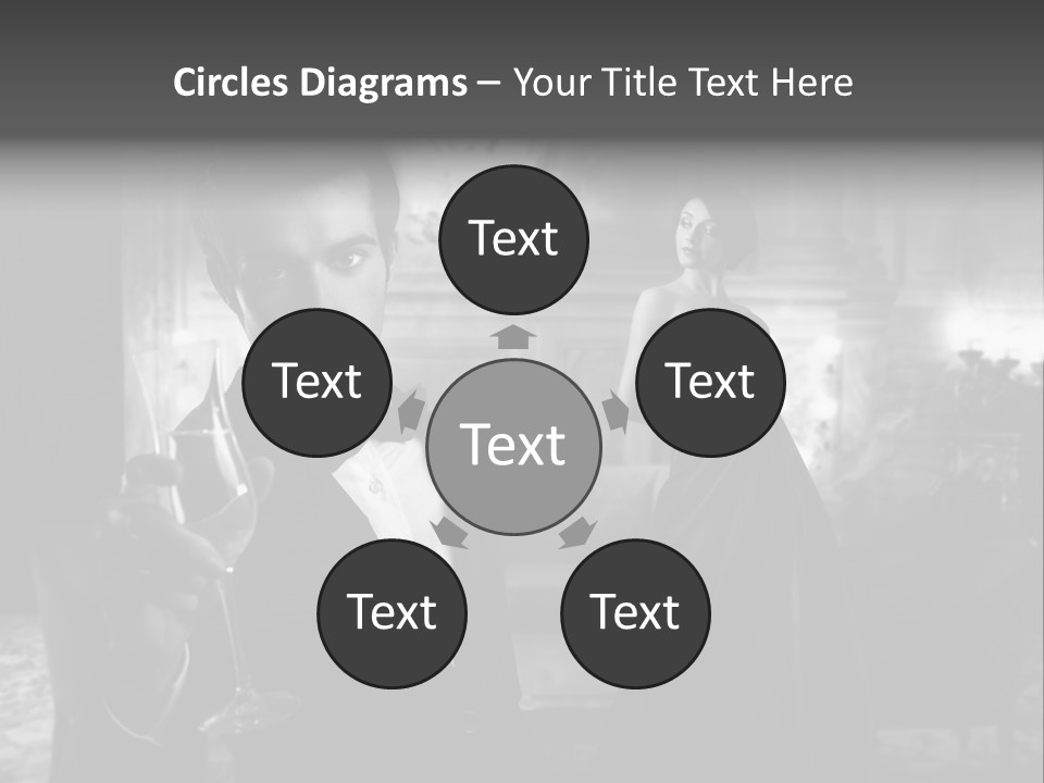 Boy Champagne Girl PowerPoint Template