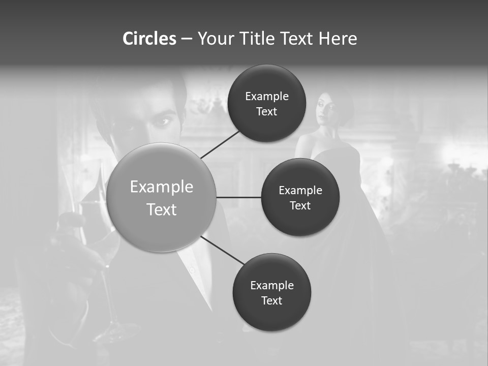 Boy Champagne Girl PowerPoint Template