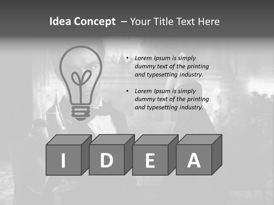 Boy Champagne Girl PowerPoint Template