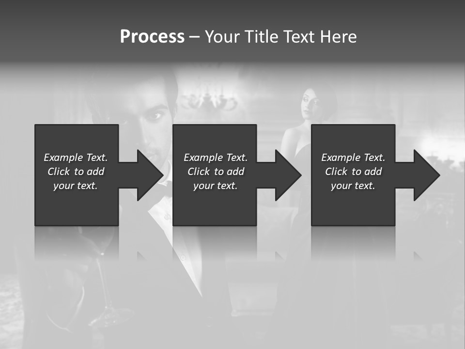 Boy Champagne Girl PowerPoint Template