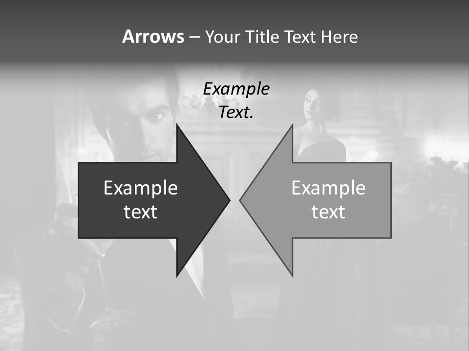 Boy Champagne Girl PowerPoint Template