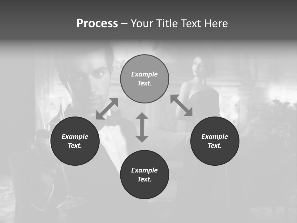 Boy Champagne Girl PowerPoint Template