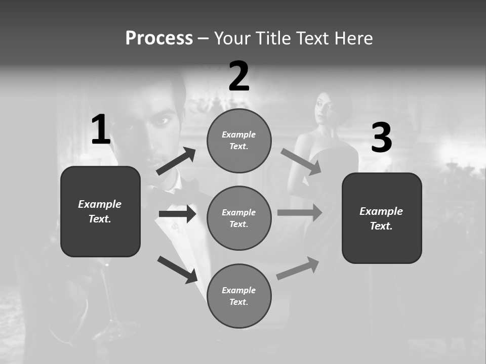 Boy Champagne Girl PowerPoint Template