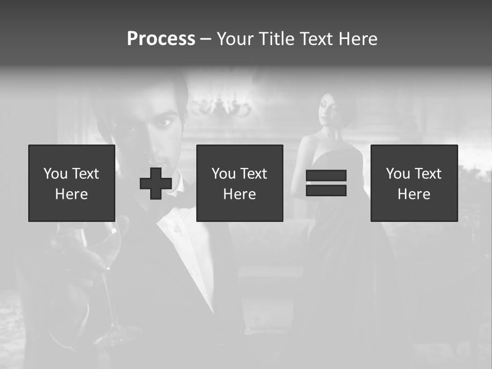 Boy Champagne Girl PowerPoint Template