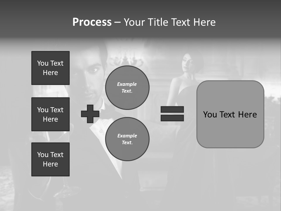 Boy Champagne Girl PowerPoint Template