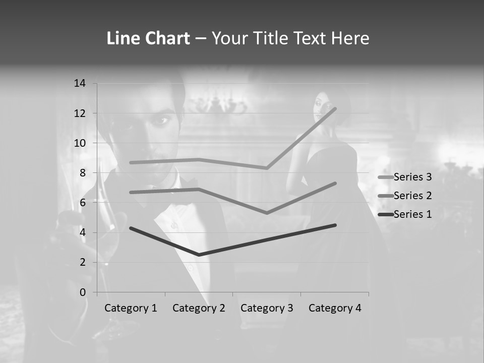 Boy Champagne Girl PowerPoint Template