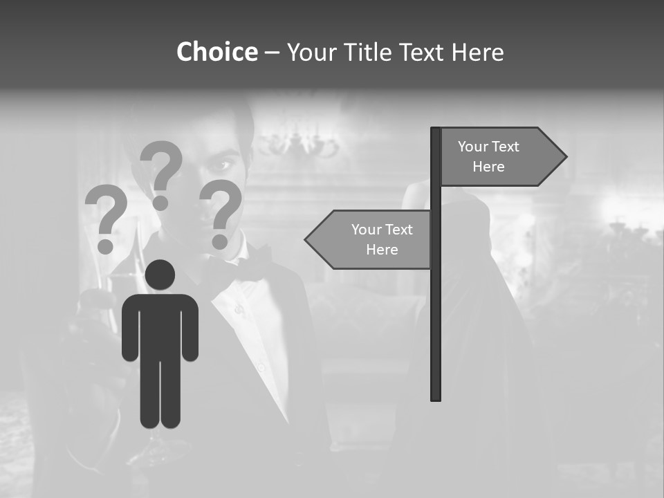 Boy Champagne Girl PowerPoint Template