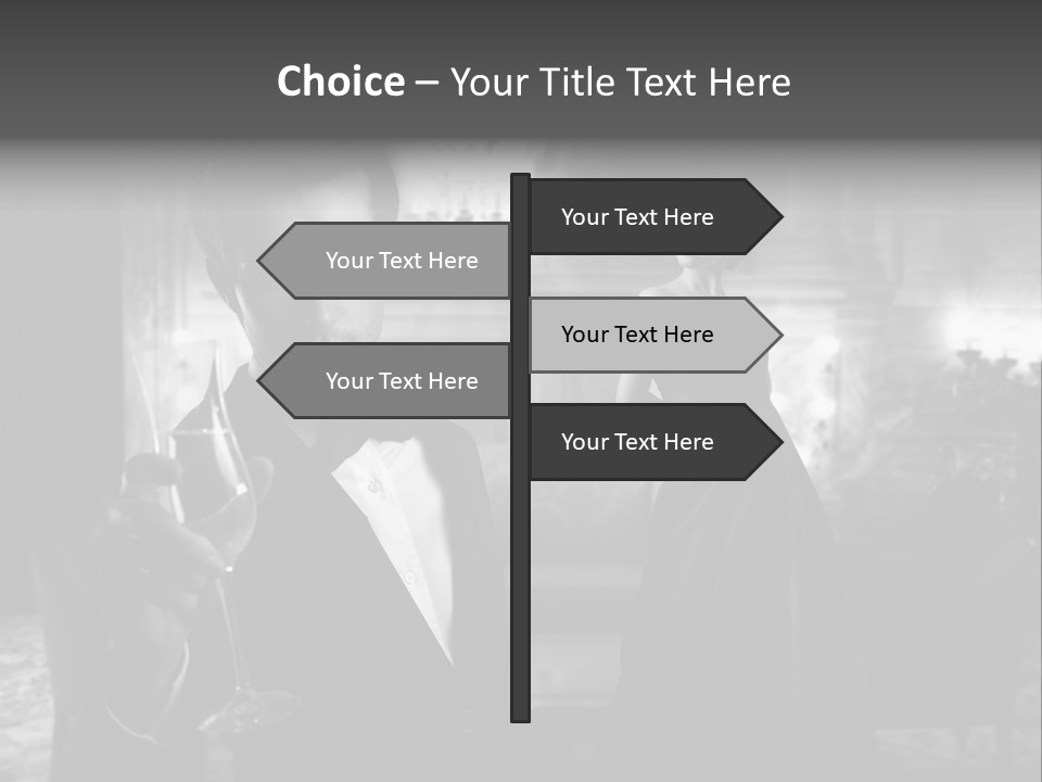 Boy Champagne Girl PowerPoint Template