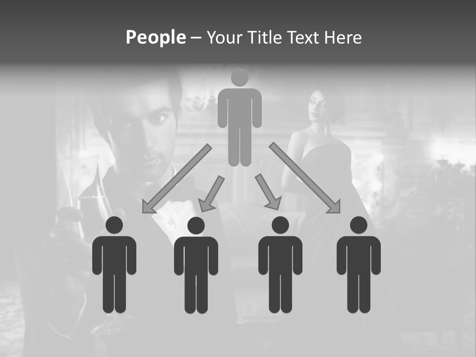 Boy Champagne Girl PowerPoint Template