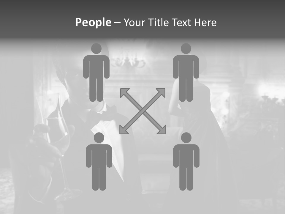 Boy Champagne Girl PowerPoint Template