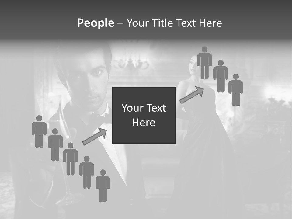 Boy Champagne Girl PowerPoint Template