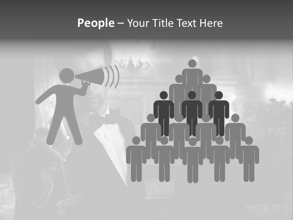 Boy Champagne Girl PowerPoint Template