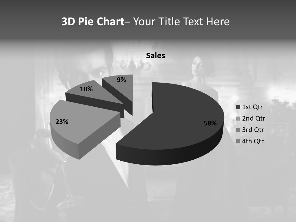 Boy Champagne Girl PowerPoint Template