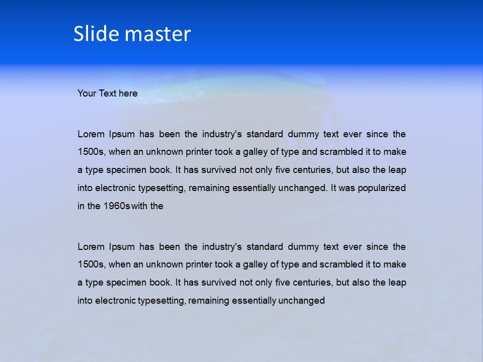 Holiday Diving Ocean PowerPoint Template