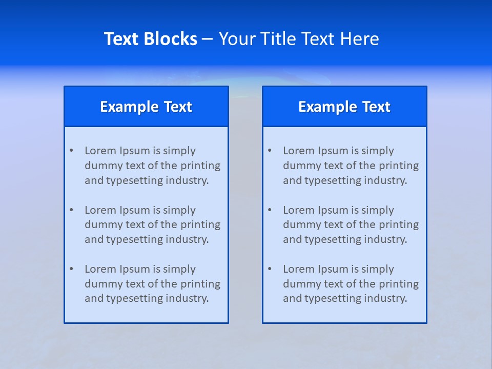 Holiday Diving Ocean PowerPoint Template