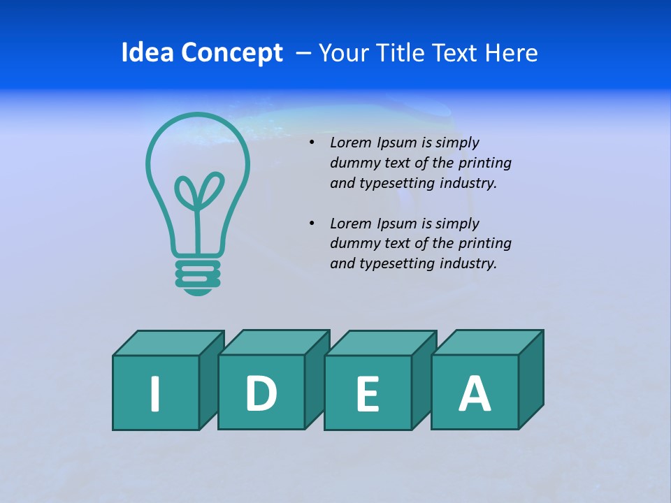 Holiday Diving Ocean PowerPoint Template